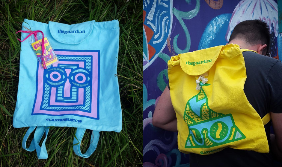 Printed cotton bags