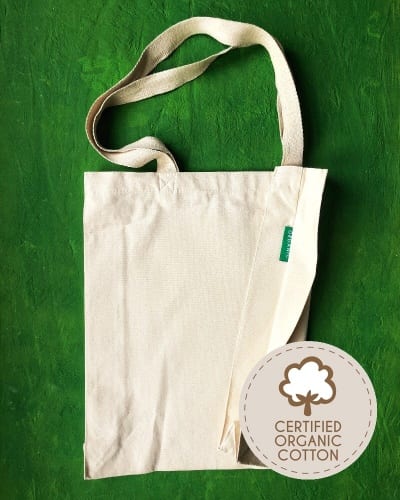 10oz Organic Natural Canvas Logo G