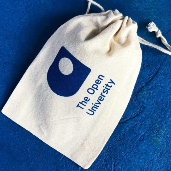 Open University Printed Drawstring Bags