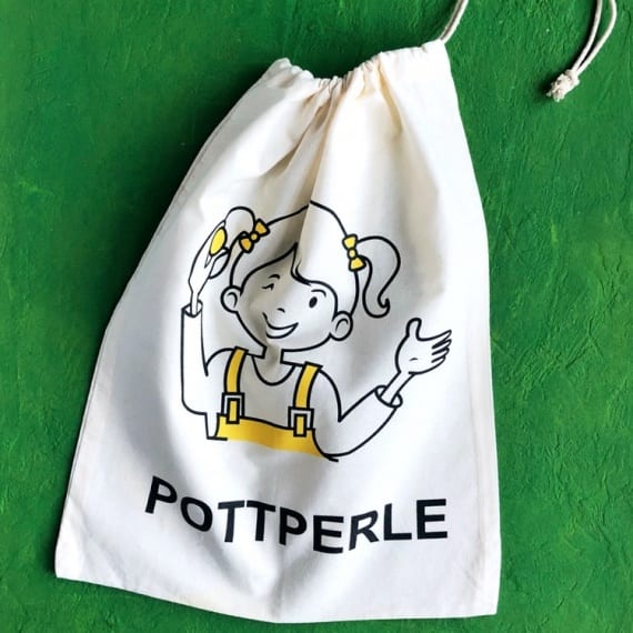 Pottperle Printed Drawstring Bags