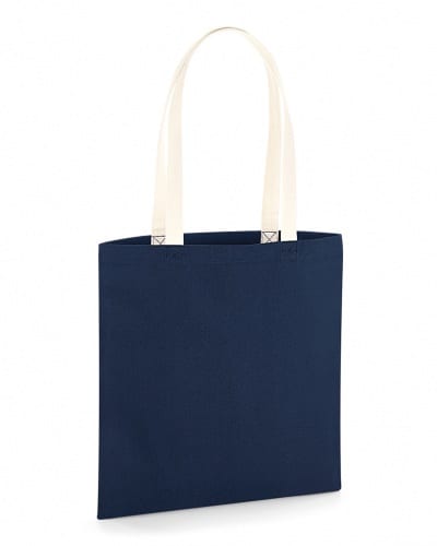W801C FNNT Westford Mill EarthAware® Organic Bag For Life - Contrast Handles